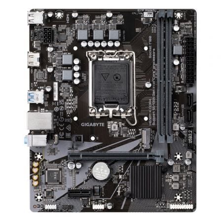 Gigabyte H610M K DDR4 - Placa Base Micro ATX Socket LGA 1700 para Intel Core 12ª/13ª Gen, Chipset H610, 2x DDR4 (64 GB Max), PCIe 4.0, M.2, HDMI, LAN GbE