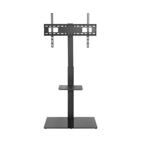 Aisens FT70S-077 Soporte de Suelo para TV 37-70 Pulgadas, Giro ±35°, Bandeja DVD, VESA hasta 600x400 mm, Carga 40 kg, Negro