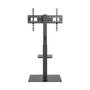 Aisens FT70S-077 Soporte de Suelo para TV 37-70 Pulgadas, Giro ±35°, Bandeja DVD, VESA hasta 600x400 mm, Carga 40 kg, Negro