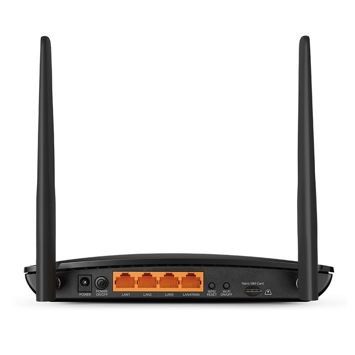 TP-Link Archer MR500 - Router Inalámbrico 4G+ Cat6 AC1200 Gigabit Doble Banda, Enrutador 4G+ 300 Mbps, 2 Antenas LTE Externas, OneMesh, 4 Puertos Gigabit