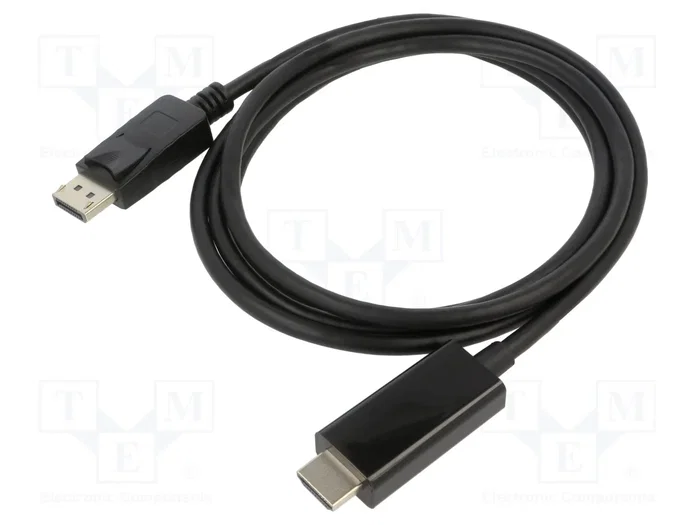 Lanberg Cable DisplayPort macho a HDMI macho CA-DPHD-11CC-0018-BK 1,8m Lanberg Cable DisplayPort macho a HDMI macho CA-DPHD-11CC-0018-BK 1,8m