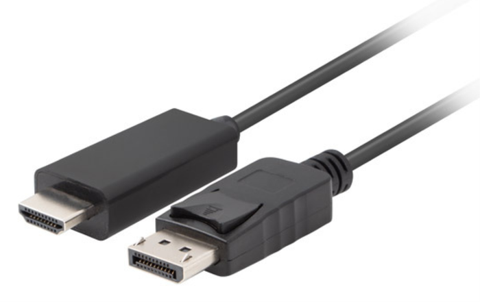 Lanberg Cable DisplayPort a HDMI Macho-Macho 1,8 m Negro