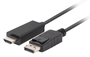 Lanberg Cable DisplayPort a HDMI Macho-Macho 1,8 m Negro