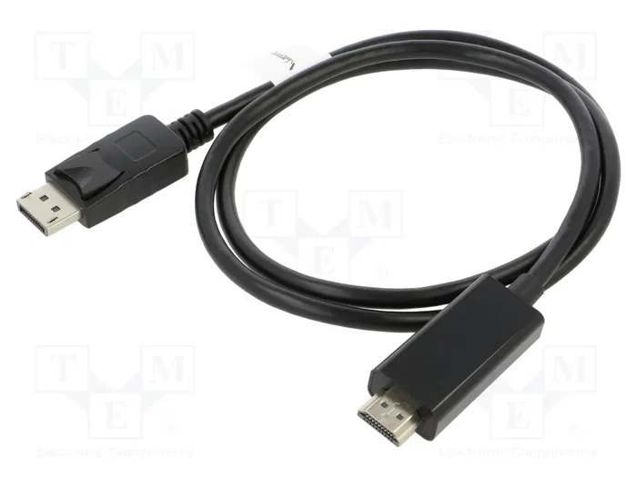 Lanberg Cable DisplayPort a HDMI Macho-Macho 1m Negro CA-DPHD-11CC-0010-BK Lanberg Cable DisplayPort a HDMI Macho-Macho 1m Negro CA-DPHD-11CC-0010-BK