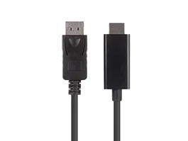 Lanberg CA-DPHD-11CC-0010-BK Adaptador de Cable DisplayPort 1.1 a HDMI Macho-Macho 1m, Negro, Resolución 1080p