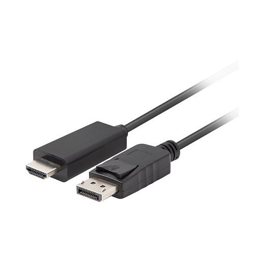 Lanberg Cable DisplayPort a HDMI Macho-Macho 3m Negro CA-DPHD-11CC-0030-BK Lanberg Cable DisplayPort a HDMI Macho-Macho 3m Negro CA-DPHD-11CC-0030-BK
