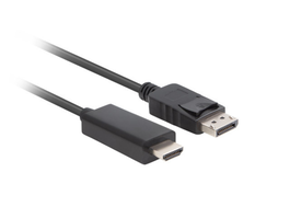 Lanberg CA-DPHD-11CC-0050-BK Adaptador DisplayPort a HDMI 5m Negro