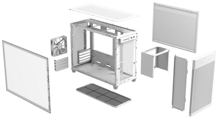 Asus AP201 PRIME CASE TG WHITE Mini Tower Blanco Asus AP201 PRIME CASE TG WHITE Mini Tower Blanco
