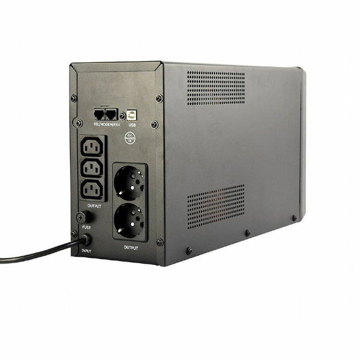 GEMBIRD EG-UPS-035 Sistema de Alimentación Ininterrumpida Línea Interactiva 2 kVA 1200 W 5 Salidas AC