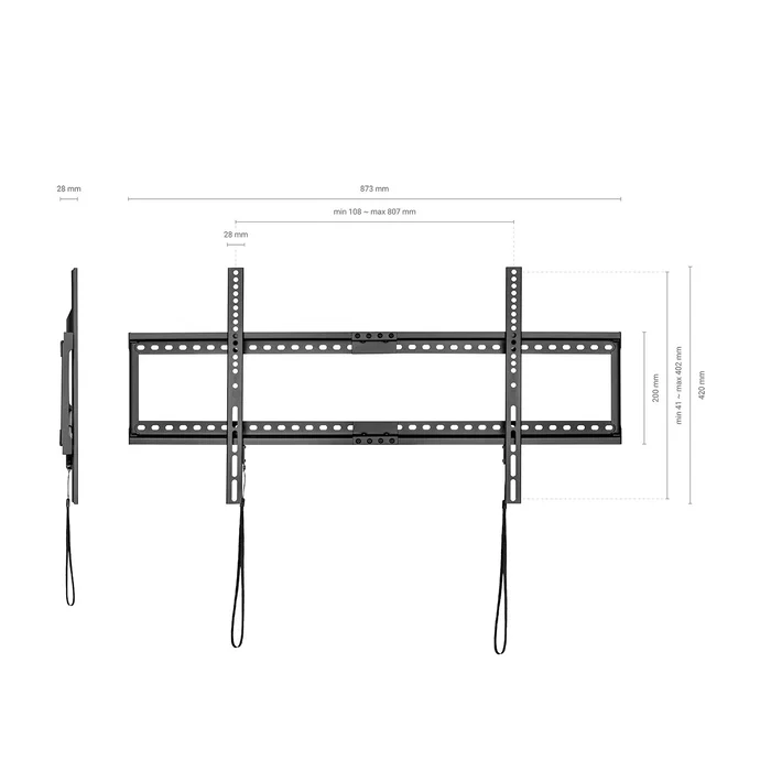 Aisens Soporte ECO Ultra Delgado para TV/Monitor 37-90 pulgadas, 75kg