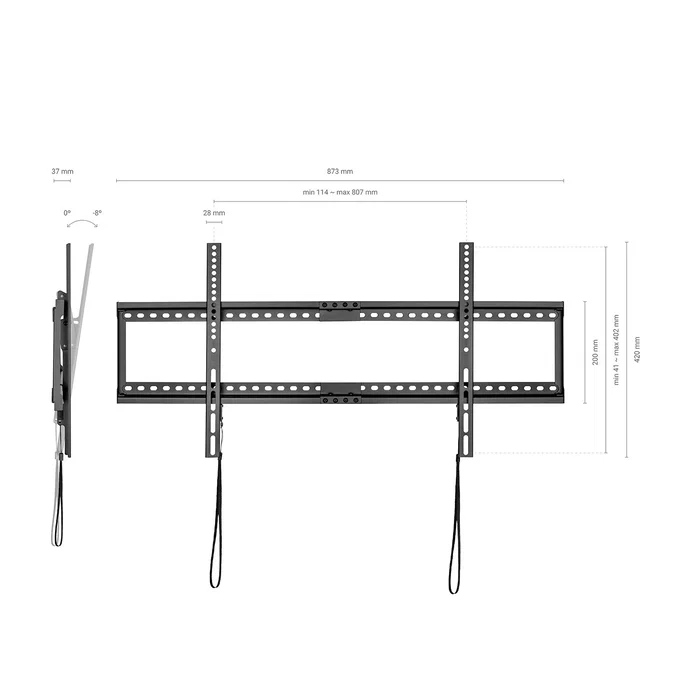 Aisens Soporte ECO Inclinable WT90T-121 para Monitor/TV 37-90 pulgadas