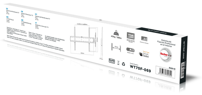 Aisens Soporte Eco Ultra Delgado para TV/Monitor de 37-70 pulgadas, 40kg, Negro Aisens Soporte Eco Ultra Delgado para TV/Monitor de 37-70 pulgadas, 40kg, Negro