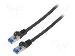LANBERG Patch cord Cat 6a S/FTP 5m Negro