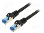 Lanberg PCF6A-10CC Cable de red Cat6a S/FTP Negro 15 m