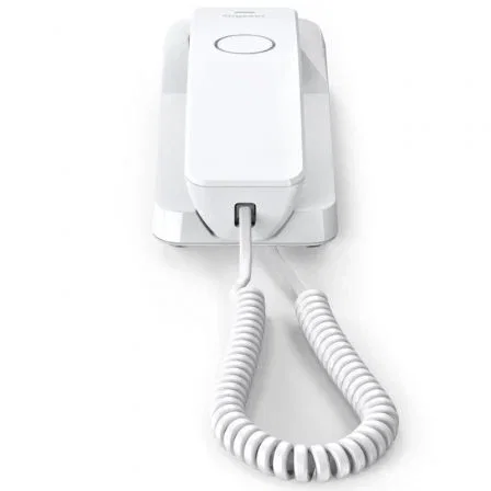 Gigaset S30054-H6539-R602 Teléfono Gigaset Desk 200 Blanco, Montaje en Pared, Alimentación por Línea Telefónica, Teléfono Fijo