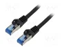 Lanberg Cable de Red Cat6a S/FTP Negro 10 m
