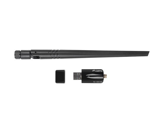 Lanberg NC-1200-WIE Adaptador de red USB Wi-Fi 1200 Mbit/s Doble Banda