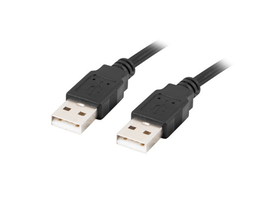 LANBERG CA-USBA-20CU-0018-BK Cable USB 2.0 de 1.8m Negro