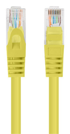 LANBERG Cable de Red Cat6 U/UTP Amarillo 7,5 m