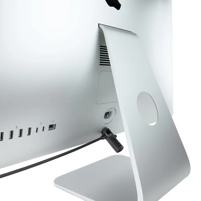 TooQ TQCLKC0015-G Cable Antirrobo con Combinación de 4 Dígitos para Portátil, Monitor o TV, Compatible con Ranura Kensington/Nano, Acero, 1.5 Metros - Gris