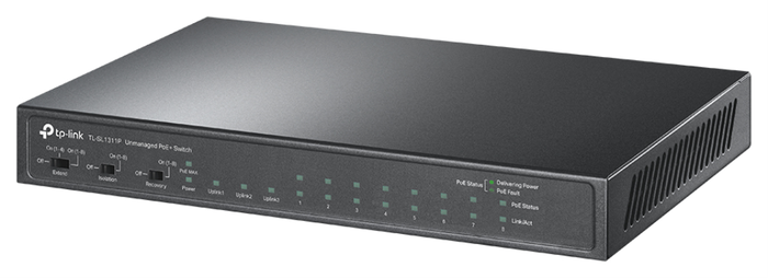 TP-Link TL-SL1311P Switch de Escritorio 11 Puertos con 8 Puertos PoE+ TP-Link TL-SL1311P Switch de Escritorio 11 Puertos con 8 Puertos PoE+