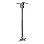 Aisens CP02TSRE-051 Soporte de Techo Universal para Proyector Giratorio Inclinable Extensible 575-825mm Carga 20kg Aluminio