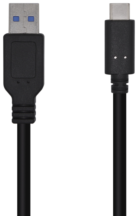 Aisens Cable USB 3.1 Gen 2 10Gbps 3A USB-C a USB-A Negro 1,5m