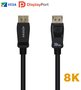 Aisens Cable DisplayPort 1.4 Certificado 8K 60Hz 2m Negro