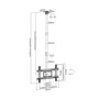 Aisens Soporte de Techo Giratorio CT80TSE-075 para TV de 37-80 pulgadas