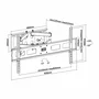 Aisens Soporte de Pared WT70TSLE-029 Giratorio, Inclinable y Nivelable Negro