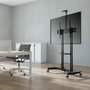 Aisens Soporte de Suelo ECO con Ruedas y Manivela FT100TE-123 Negro