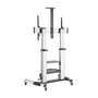 Aisens FT100TE-125 Soporte de Suelo para TV Inclinable con Ruedas y Manivela para Pantallas de 60-100" / hasta 100kg
