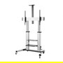 Aisens FT100TE-125 Soporte de Suelo para TV Inclinable con Ruedas y Manivela para Pantallas de 60-100" / hasta 100kg