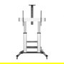 Aisens FT100TE-125 Soporte de Suelo para TV Inclinable con Ruedas y Manivela para Pantallas de 60-100" / hasta 100kg