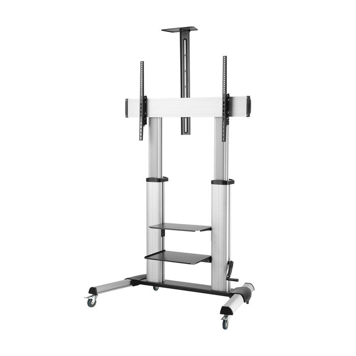 Aisens FT100TE-125 Soporte de Suelo con Ruedas y Manivela para TV 60-100 pulg.
