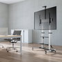 Aisens FT100TE-125 Soporte de Suelo con Ruedas y Manivela para TV 60-100 pulg.
