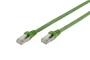 Digitus DK-1644-A-PUR-010 Cable de Red Patch Cord 1 m Cat6a S/FTP (S-STP) - PUR Resistente a Aceites y UV - Verde - Compatible con PoE+