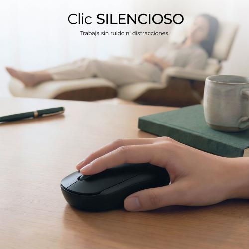 Subblim Business Plus Silencioso Ratón Inalámbrico 2.4G 1200 DPI Negro