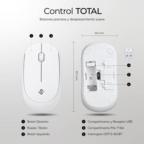 Subblim Business Plus Silencioso Blanco