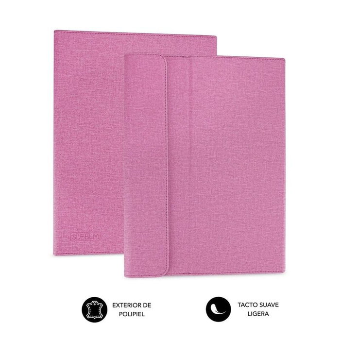 Subblim Clever Stand Case Funda para Tablet hasta 11 pulgadas Rosa
