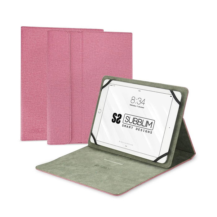 Subblim Clever Stand Case Funda para Tablet hasta 11 pulgadas Rosa