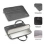 Subblim Maletín Business Laptop Sleeve 13,3-14 pulg Gris