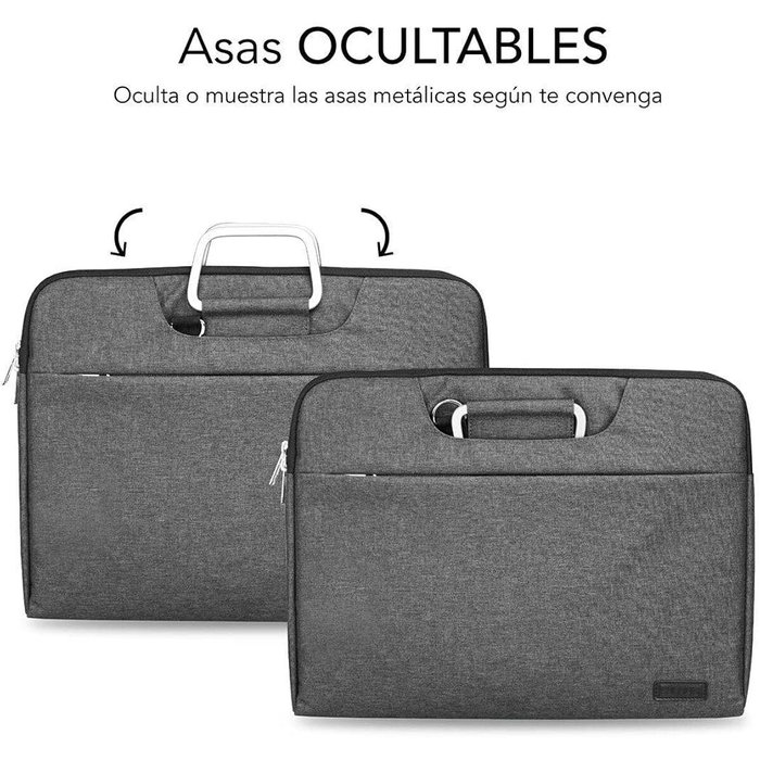Subblim Maletín Business Laptop Sleeve 15,6 pulg Gris