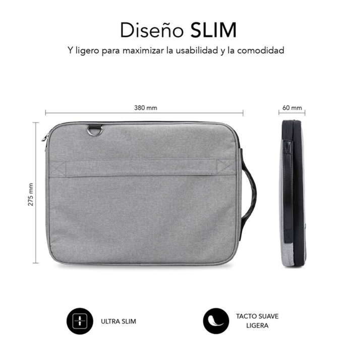 Subblim Advance Laptop Sleeve Gris para portátiles de hasta 14 pulgadas