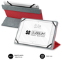Subblim Funda Freecam Case para Tablet de hasta 10.1 pulgadas, Rojo, Tacto Cloth