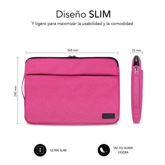 Subblim Urban Laptop Sleeve 13,3-14 pulgadas Rosa
