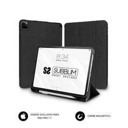 SUBBLIM Funda Shock Case para iPad Pro 11” 2021/20/18 Negro con Protección Anti-Caídas y Múltiples Ángulos de Visión