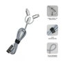 Subblim Cargador de Coche Dual Alum 2.4A con Cable 3 en 1 Plata