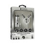 Subblim Cargador de Coche Dual Alum 2.4A con Cable 3 en 1 Plata