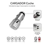 Subblim Cargador de Coche Dual Aluminio 2.4A con Cable 3 en 1 Plata